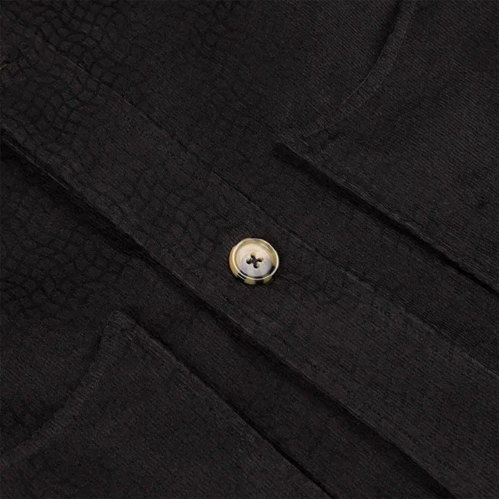 [SOLD OUT] Dime Printed Cord Jacket Black
