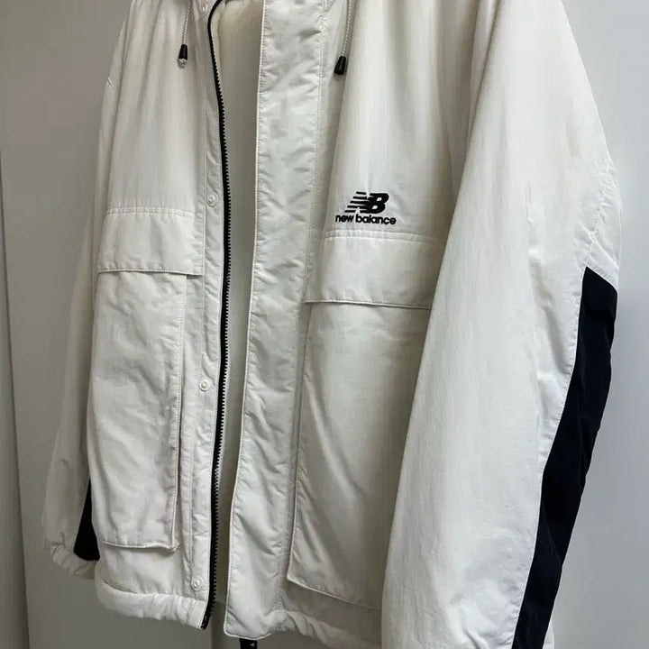 [SOLD OUT] 뉴발란스 리버시블 후리스 자켓 점퍼 아이보리 L