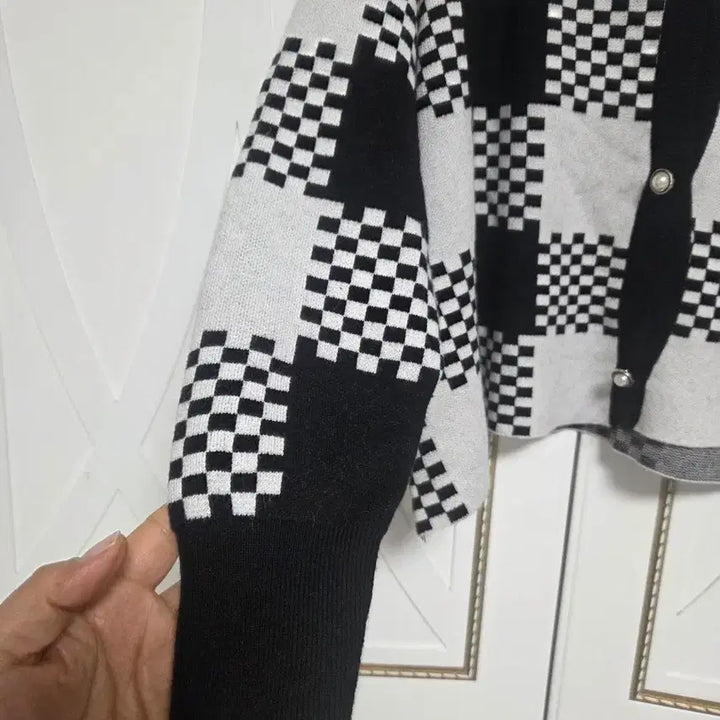 [BUNJANG] Check Pattern Loose Fit Cardigan / 체크 패턴 가디건 루즈핏 가디건 (새상품)