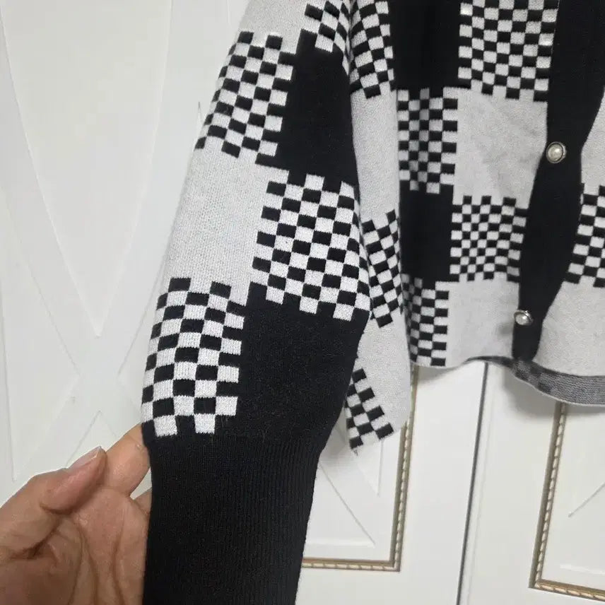 [BUNJANG] Check Pattern Loose Fit Cardigan / 체크 패턴 가디건 루즈핏 가디건 (새상품)