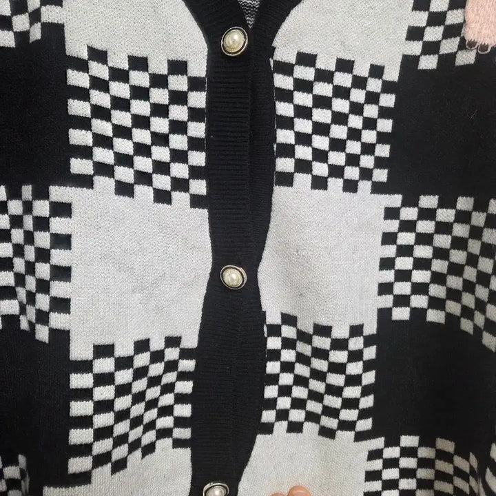 [BUNJANG] Check Pattern Loose Fit Cardigan / 체크 패턴 가디건 루즈핏 가디건 (새상품)