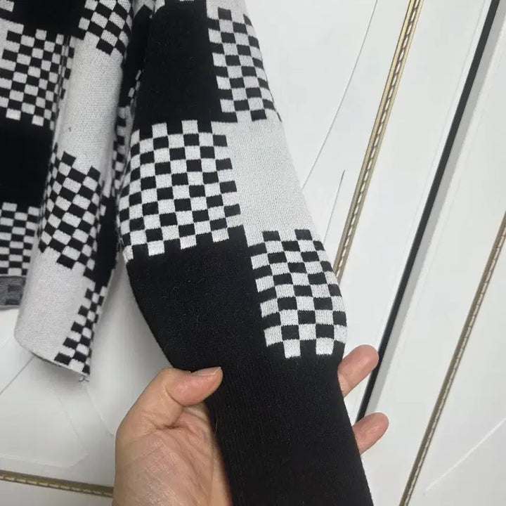 [BUNJANG] Check Pattern Loose Fit Cardigan / 체크 패턴 가디건 루즈핏 가디건 (새상품)