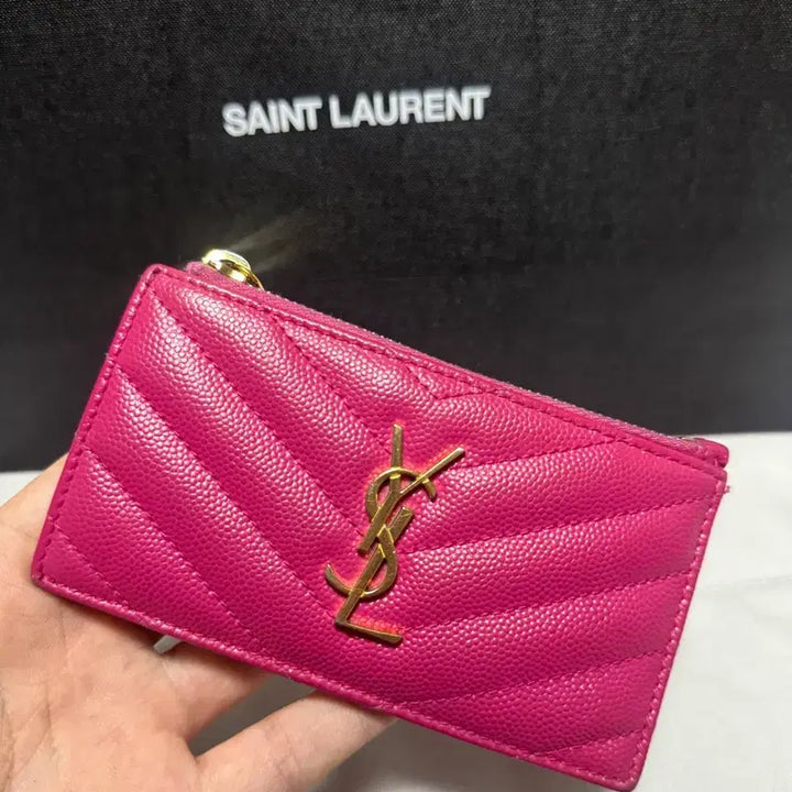 [BUNJANG] Saint Laurent Zipper Card Wallet / [상태좋음/정품] 생로랑 지퍼 카드지갑