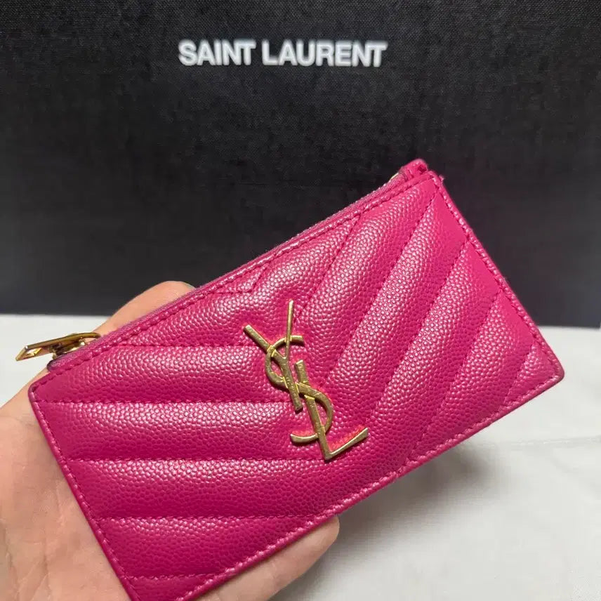 [BUNJANG] Saint Laurent Zipper Card Wallet / [상태좋음/정품] 생로랑 지퍼 카드지갑