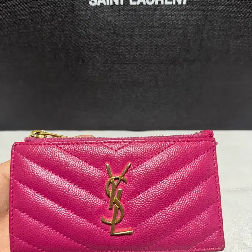 [BUNJANG] Saint Laurent Zipper Card Wallet / [상태좋음/정품] 생로랑 지퍼 카드지갑
