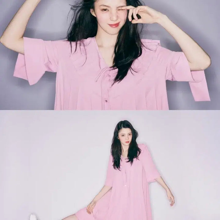 [SOLD OUT] LUCKY CHOUETTE한소희 핑크 원피스