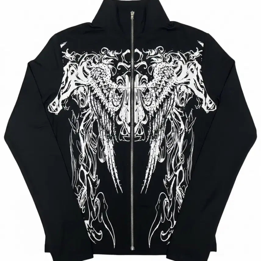 [BUNJANG] Y2K Rock Chic Style Black Zip-Up Jacket / Y2K 락시크 스타일 여성 집업 M(새상품)