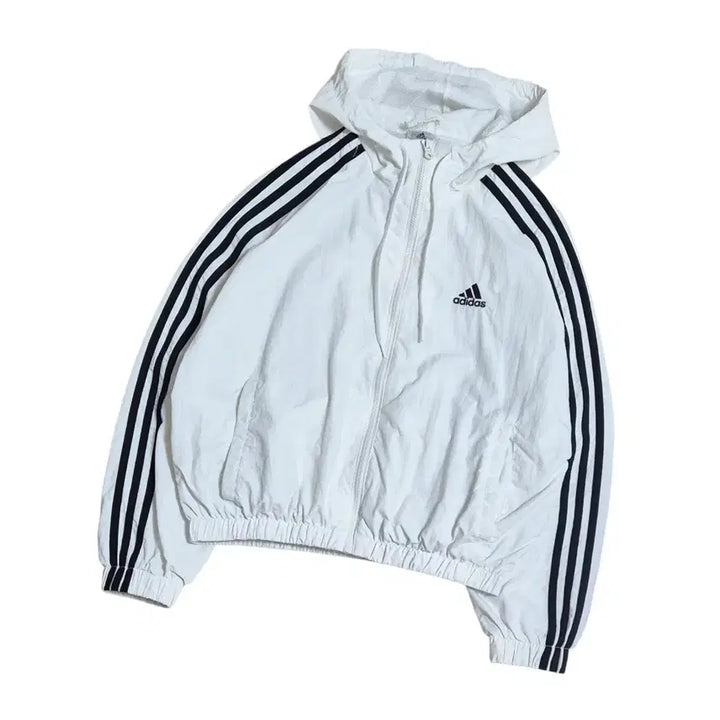 [BUNJANG] Adidas Women's Windbreaker Jacket / [여S] 아디다스 흰검 윈드브레이커 바람막이