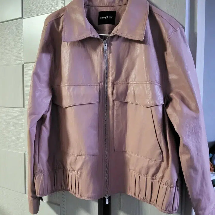 [BUNJANG] Pink Leather Jacket / 핑크 레더  자켓