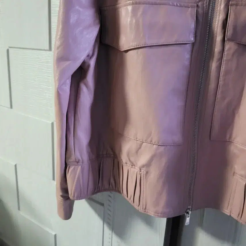 [BUNJANG] Pink Leather Jacket / 핑크 레더  자켓