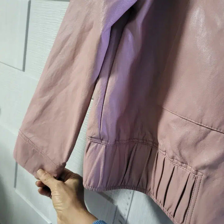 [BUNJANG] Pink Leather Jacket / 핑크 레더  자켓