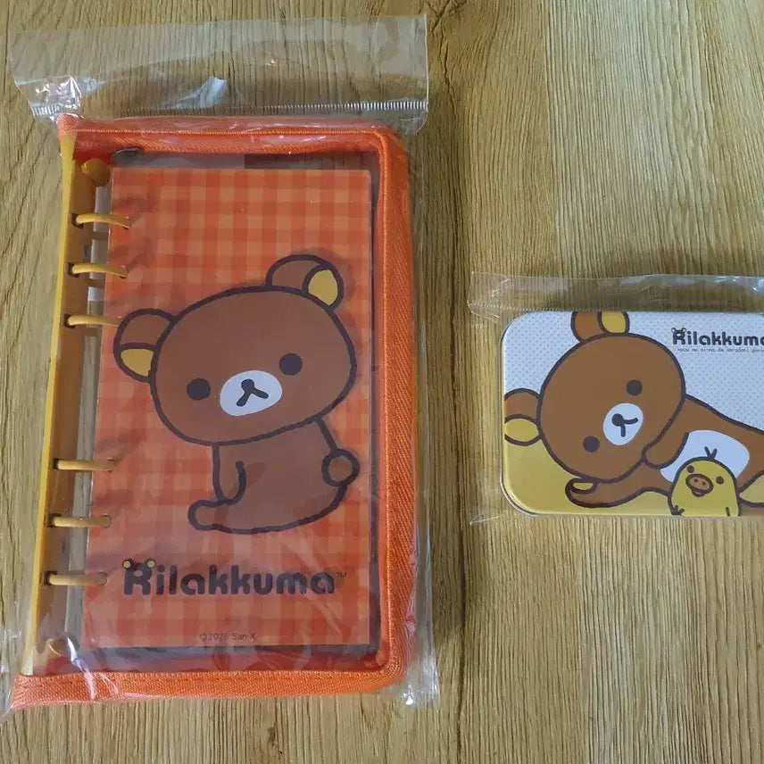 [BUNJANG] Rilakkuma 6-Ring Planner + Tin Case Set / [새상품] 리락쿠마 만년 6공 다이어리  + 틴케이스(스티커포함) 세트