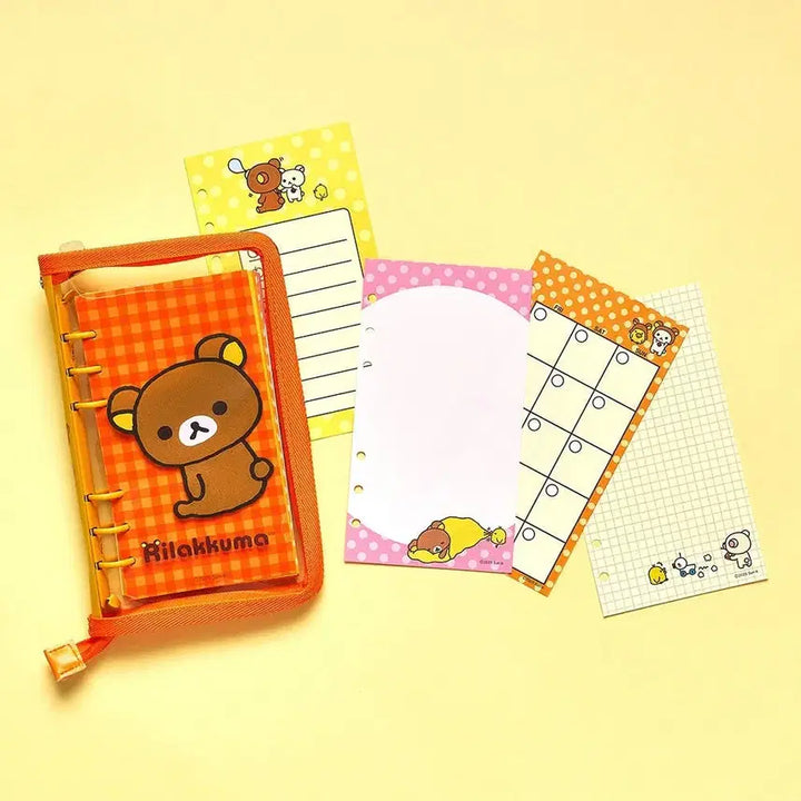 [BUNJANG] Rilakkuma 6-Ring Planner + Tin Case Set / [새상품] 리락쿠마 만년 6공 다이어리  + 틴케이스(스티커포함) 세트