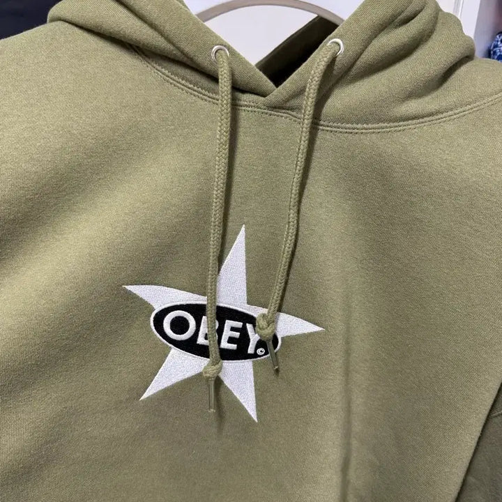 [BUNJANG] OBEY Olive XL Hoodie / 오베이 후드 올리브 xl