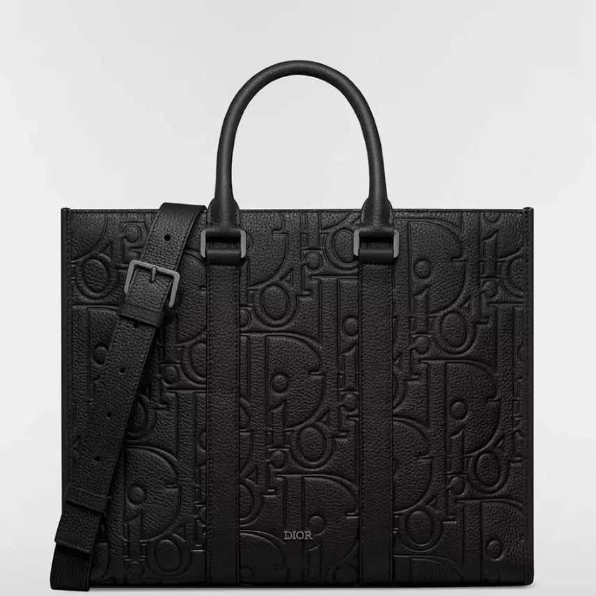 [BUNJANG] Dior Men's Tote Bag (CD Embossed) + Keyring / 디올 남성 토트백 (CD 엠보싱) 브리프케이스
