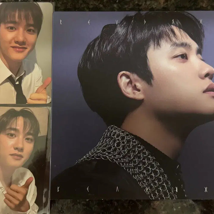 [BUNJANG] EXO Reverse Tribute Gift Photocard / 엑소 리버스 컴팩트 +포카 + 슴쇼케 포카