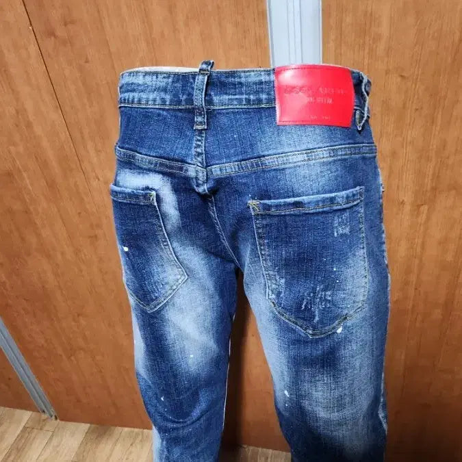 [BUNJANG] DSQUARED2 Men's Distressed Denim Jeans (34 inch) / 이테리디스퀘어드2남성스판데미지디스페인팅청바지52 입니다만 약34인치정도