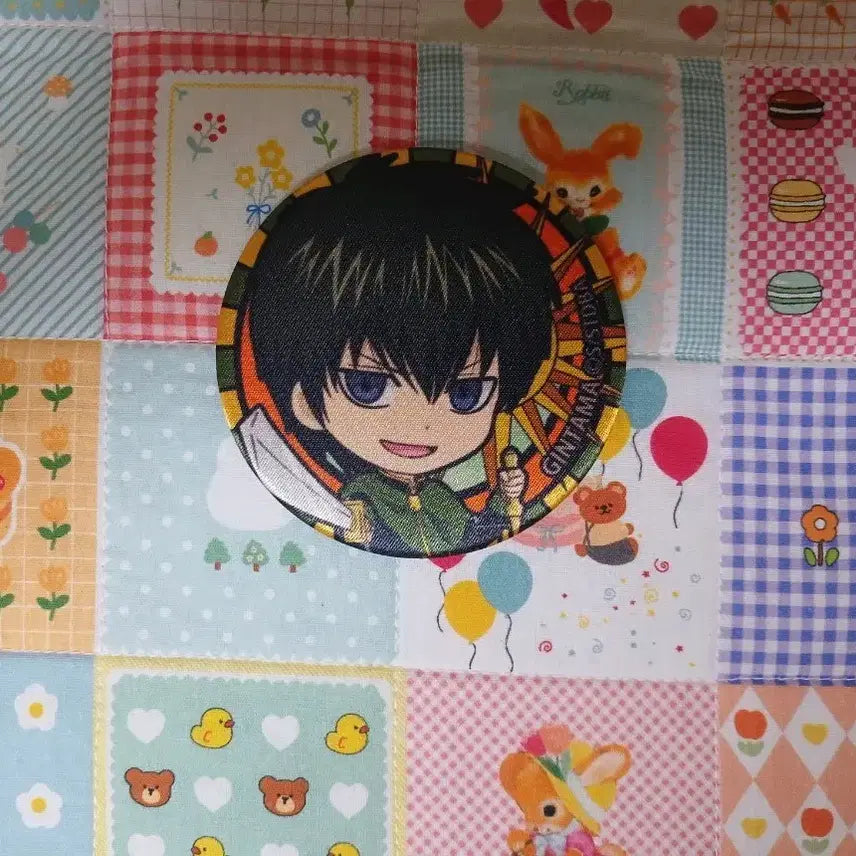 [BUNJANG] Gintama Hijikata Fabric Badge / 은혼 히지카타 패브릭 캔뱃지