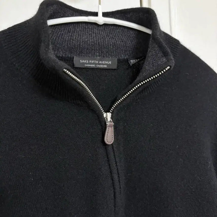 [BUNJANG] Saks Fifth Avenue Cashmere Half-Zip Knit Sweater / Saks Fifth Avenue 캐시미어 반집업 니트