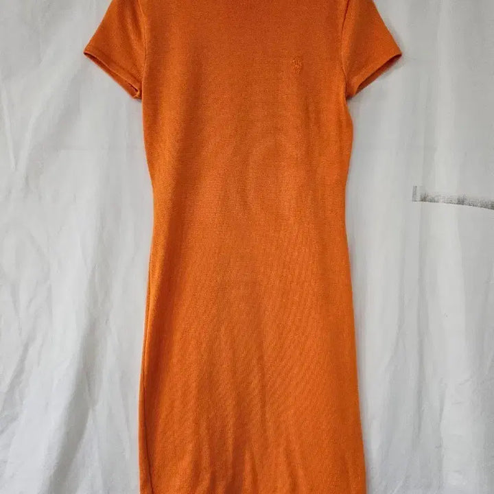 [BUNJANG] Ralph Lauren Orange Knit Short Sleeve Dress S / 랄프로렌 오렌지 니트 반팔 원피스 S