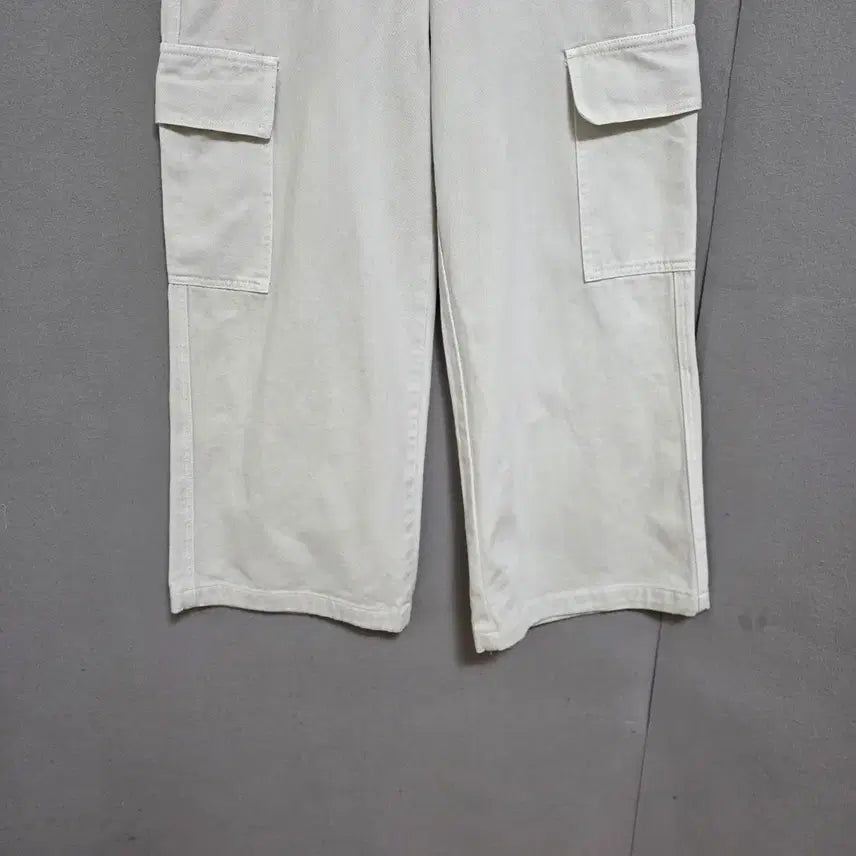 [BUNJANG] Ashley Cargo Pocket Wide Leg Pants - M / 도톰 카고주머니 통바지 M   n2302