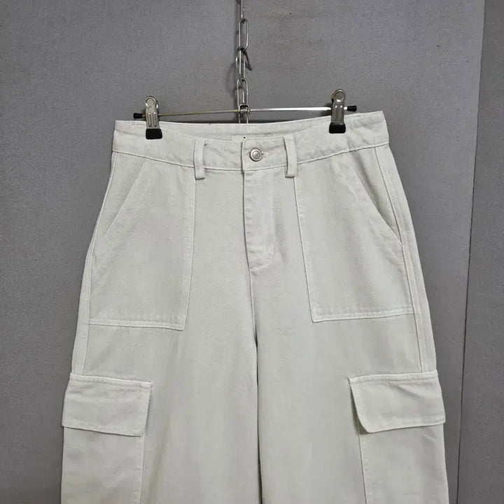 [BUNJANG] Ashley Cargo Pocket Wide Leg Pants - M / 도톰 카고주머니 통바지 M   n2302