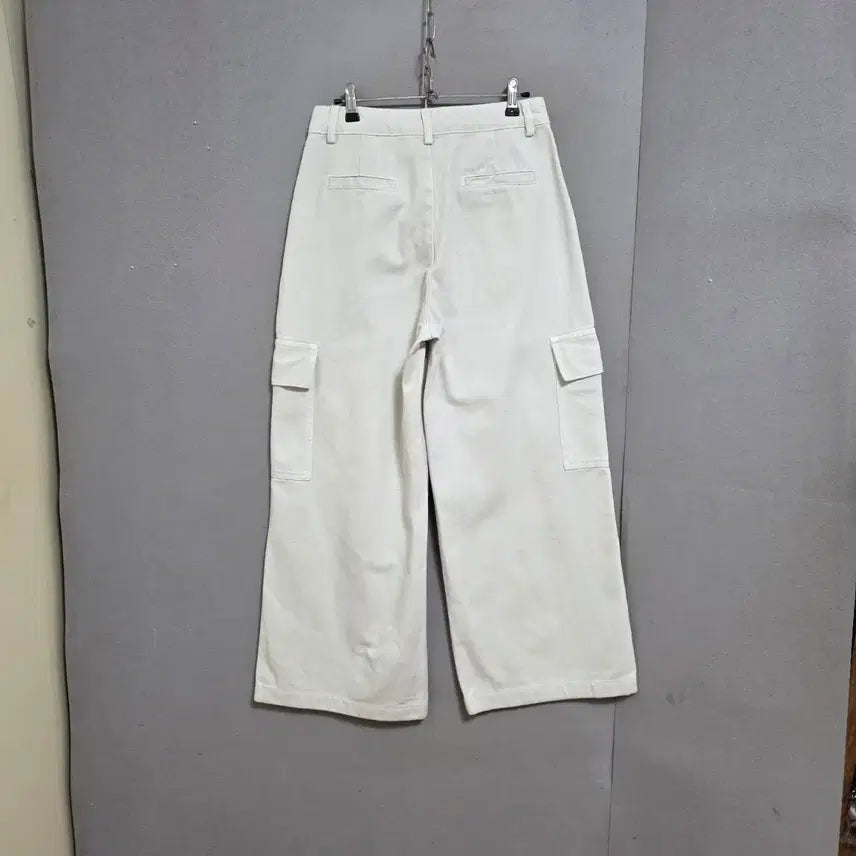 [BUNJANG] Ashley Cargo Pocket Wide Leg Pants - M / 도톰 카고주머니 통바지 M   n2302