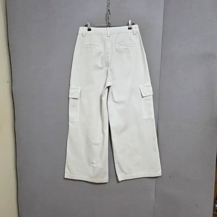 [BUNJANG] Ashley Cargo Pocket Wide Leg Pants - M / 도톰 카고주머니 통바지 M   n2302