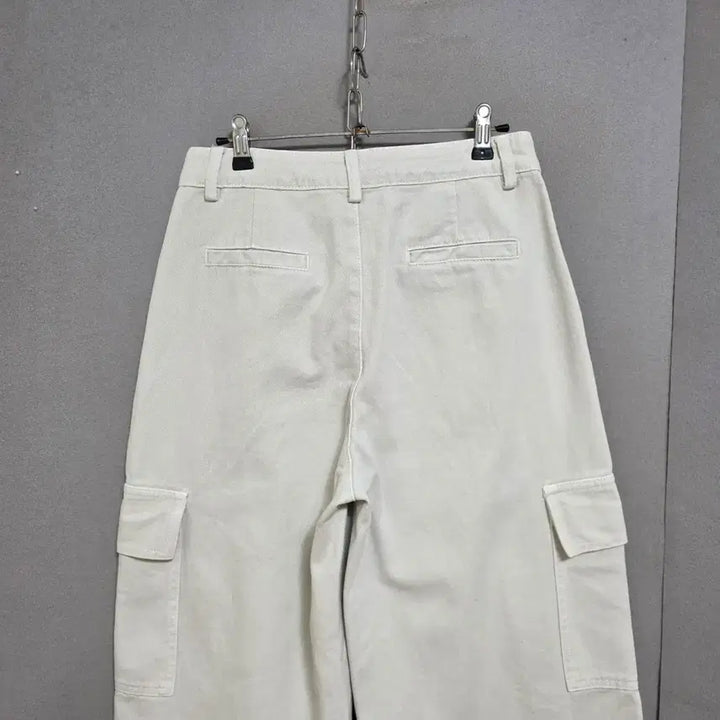 [BUNJANG] Ashley Cargo Pocket Wide Leg Pants - M / 도톰 카고주머니 통바지 M   n2302