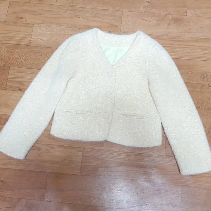 [BUNJANG] 1착)초봄용 페이크 앙고라 니트 숏 여성자켓 55-66 / 1착)초봄용 페이크 앙고라 니트 숏 여성자켓 55-66