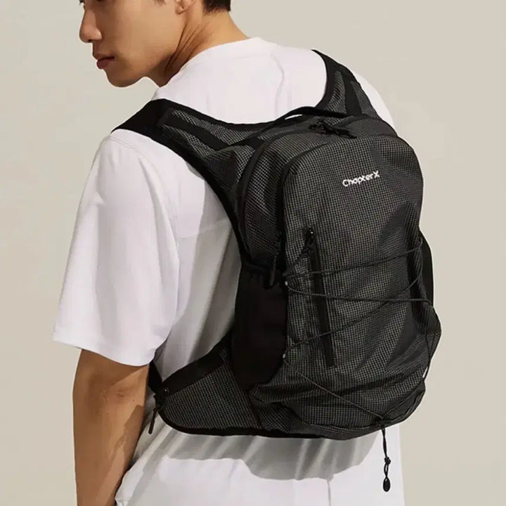 [BUNJANG] Chapter X Trail Like Running Backpack (Ripstop Black) / 챕터엑스 트레일 라이크 러닝 백팩 (Ripstop black)