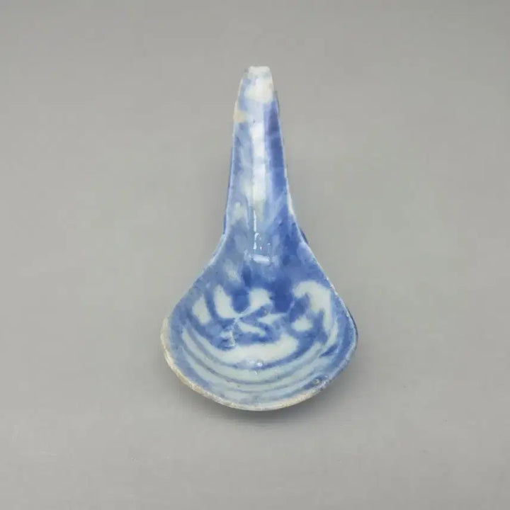 [BUNJANG] Qing Dynasty Blue and White Teaspoon / 진품 청대 청화 당초문 차스푼
