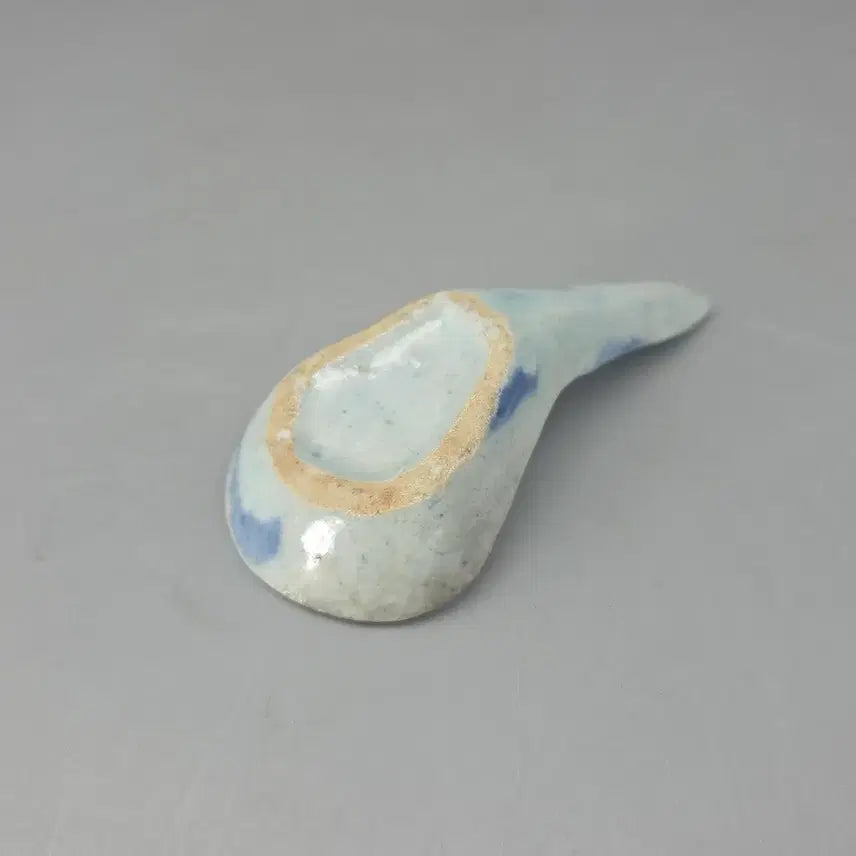 [BUNJANG] Qing Dynasty Blue and White Teaspoon / 진품 청대 청화 당초문 차스푼