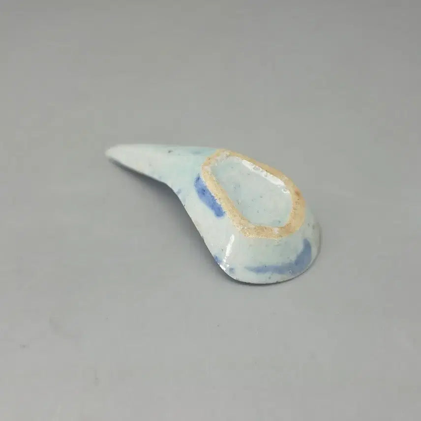[BUNJANG] Qing Dynasty Blue and White Teaspoon / 진품 청대 청화 당초문 차스푼