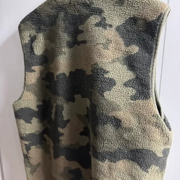 [BUNJANG] RRL Fleece Wool Camo Vest / Rrl fleece wool camo vest 라지사이즈