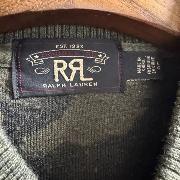 [BUNJANG] RRL Fleece Wool Camo Vest / Rrl fleece wool camo vest 라지사이즈