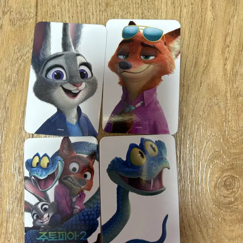 [BUNJANG] Zootopia 2 Bundle Set Photocard / 주토피아2 포토카드 4종 일괄 판매