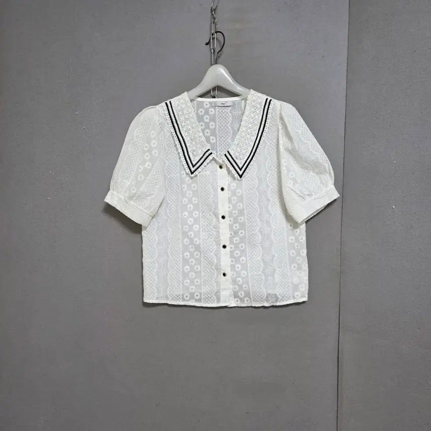 [BUNJANG] LeShop Lace Collar Blouse F / 르샵 레이스카라 블라우스 F   n2306