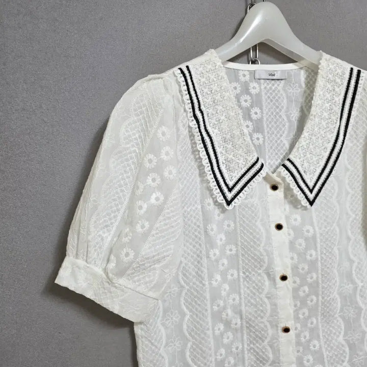 [BUNJANG] LeShop Lace Collar Blouse F / 르샵 레이스카라 블라우스 F   n2306