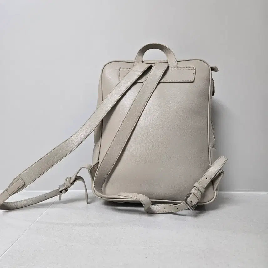 [BUNJANG] Samsonite Red Beige Leather Backpack S / 쌤소나이트 레드 베이지 가죽 백팩 S 남녀공용