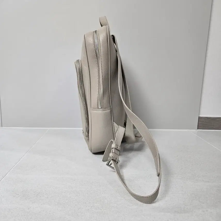 [BUNJANG] Samsonite Red Beige Leather Backpack S / 쌤소나이트 레드 베이지 가죽 백팩 S 남녀공용