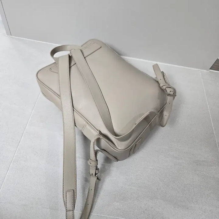 [BUNJANG] Samsonite Red Beige Leather Backpack S / 쌤소나이트 레드 베이지 가죽 백팩 S 남녀공용