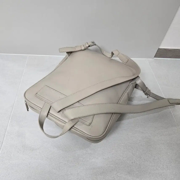 [BUNJANG] Samsonite Red Beige Leather Backpack S / 쌤소나이트 레드 베이지 가죽 백팩 S 남녀공용