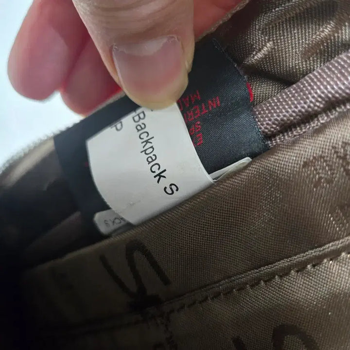 [BUNJANG] Samsonite Red Beige Leather Backpack S / 쌤소나이트 레드 베이지 가죽 백팩 S 남녀공용