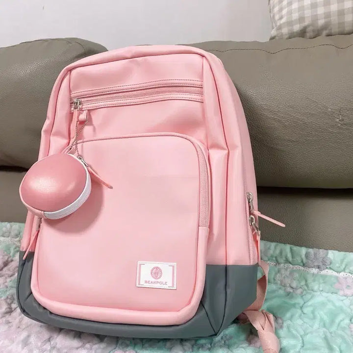 [BUNJANG] Beanpole Outdoor Pink Backpack / 새상품 빈폴 책가방