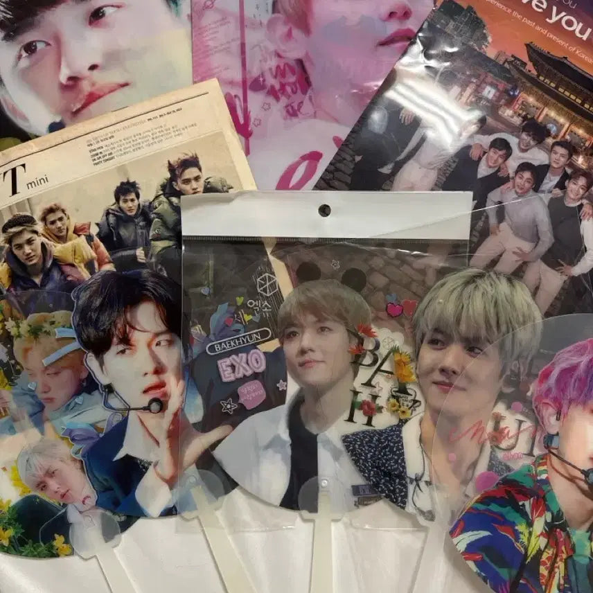 [BUNJANG] EXO Bundle Set Fans / EXO 엑소 부채일괄