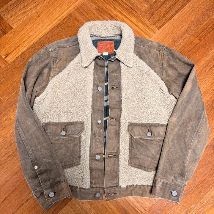 [BUNJANG] RRL Grizzly Brown Denim Jacket M / rrl 그리즐리 브라운 데님 자켓 M