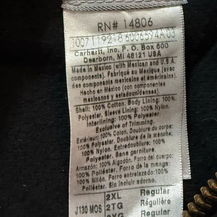 [BUNJANG] Carhartt J130 Moss Green Work Jacket / XXL) 빈티지 칼하트 j130 mos 모스그린 워크자켓 후드집업