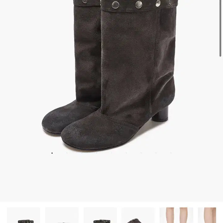 [BUNJANG] Margesherwood Suede Mid Boots Dark Brown / 마지셔우드 스웨이드 미들 부츠 다크브라운