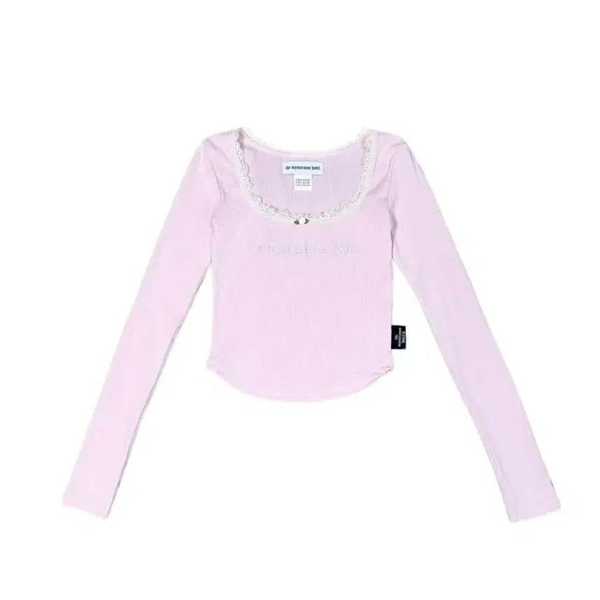 [BUNJANG] Mysterious Hotel Rose Lace Sleeve Top / 미스테리어스 호텔 mysterious hotel 로즈 레이스 슬리브